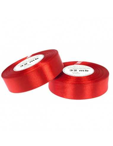 Ruban en satin rouge (6mm) 32m