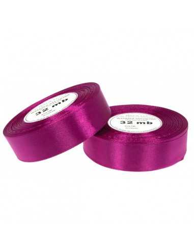 Ruban en satin fuchsia (12mm) 32m