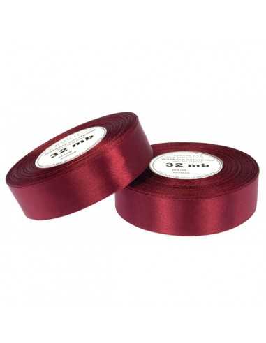 Ruban en satin bordeaux (12mm) 32m