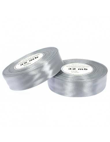 6mm WS8139 Ruban de satin lumineux argent 32mb