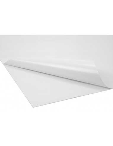 Papier autocollant brillant sans prédécoupé blanc ADHOC (50x70cm) - 200 feuilles