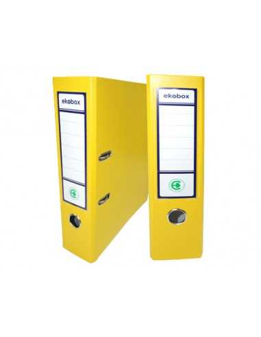 Classeur PP Ekobox 80mm jaune - 20 pièces