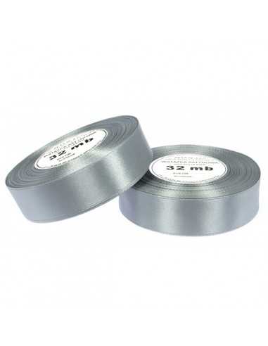 12mm WS8136 Ruban de satin argent 32mb