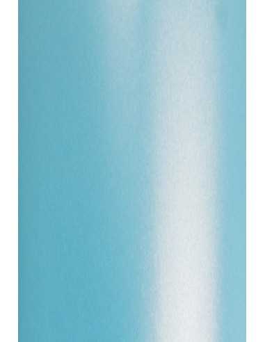 Papier métallisé bleu nacré 250g Aster Metalllic Blue (71x100cm)