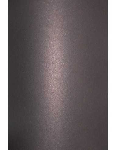 Papier métallisé noir avec cuivre nacré 250g Aster Metalllic Black Cooper (72x100cm)