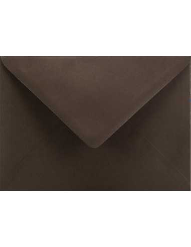 Enveloppe décorative couleur unie B6 12,5x17,5 NK Sirio Color Cacao marron 115g