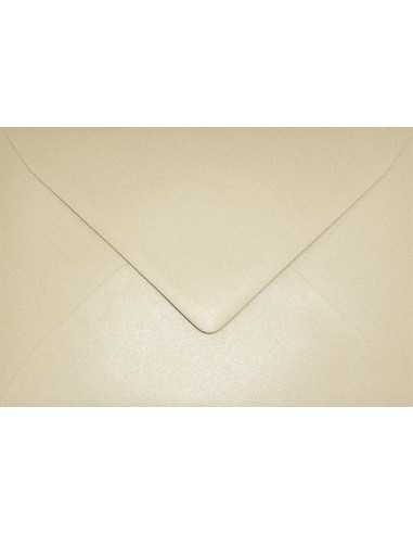 Enveloppe décorative perle métallisée B6 12,5x17,5 NK Aster Metallic Sand beige 120g