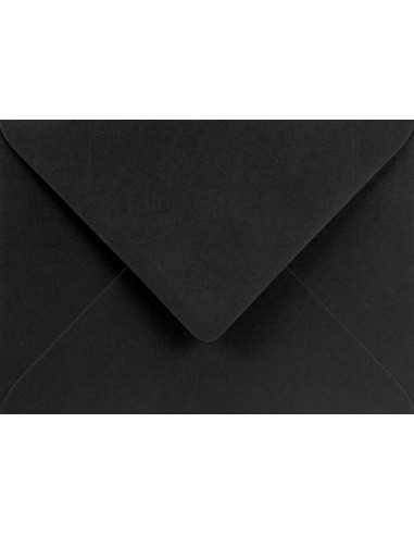 Enveloppe décorative couleur unie B6 12,5x17,5 NK Burano Nero noir 120g