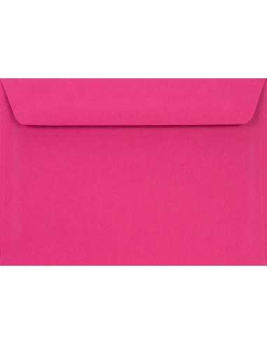 Enveloppe décorative couleur unie C6 11,4x16,2 HK Burano Rosa Shocking sombre rose 90g