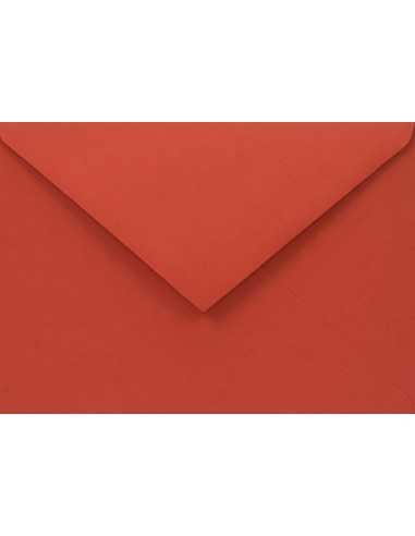 Enveloppe décorative couleur unie écologique C6 11,4x16,2 NK Woodstock Rosso rouge 110g