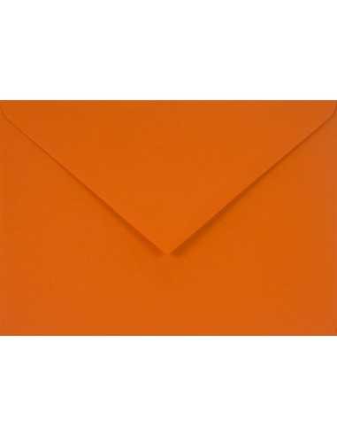 Enveloppe colorée orange C6 (11,4x16,2cm) collage humide Sirio Color Arancio 115g