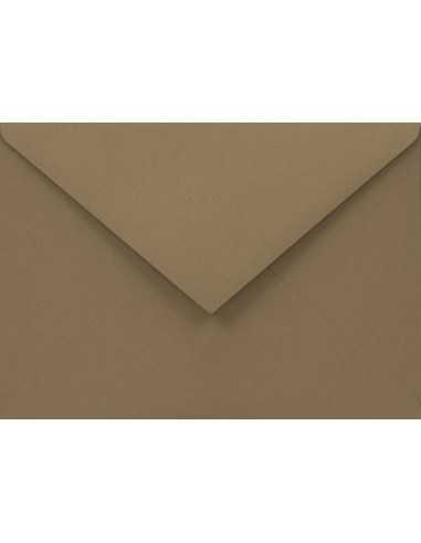 Enveloppe décorative couleur unie écologique C6 11,4x16,2 NK Woodstock Noce marron 140g