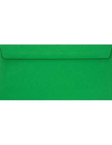 Enveloppe colorée verte DL (11x22cm) bande adhésive Burano Verde Bandiera 90g