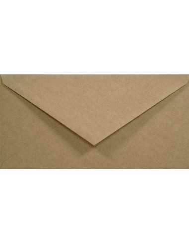 Enveloppe décorative unie écologique DL 11x22 NK EKO Kraft marron 100g