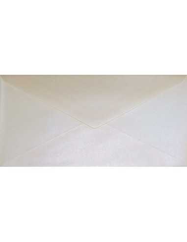 Enveloppe décorative perle métallisée DL 11x22 NK Sirio Pearl Oyster Shell écru 110g