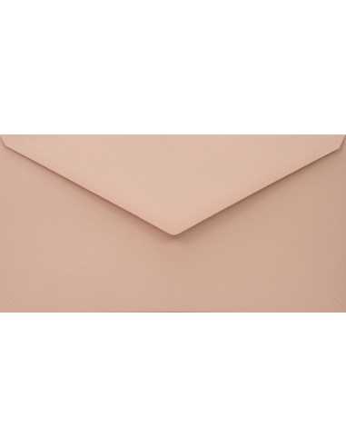 Enveloppe décorative couleur unie écologique DL 11x22 NK Woodstock Cipria lumineux rose 110g