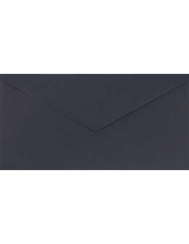 Enveloppe colorée bleue marine DL (11x22cm) collage humide Sirio Color Dark Blue 115g