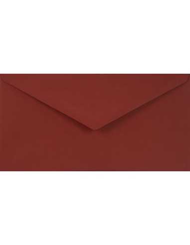 Enveloppe décorative couleur unie DL 11x22 NK Sirio Color Cherry bordeaux 115g