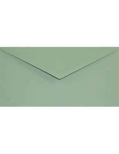 Enveloppe décorative couleur unie écologique DL 11x22 NK Keaykolour Matcha Tee vert 120g