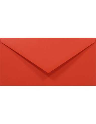 Enveloppe décorative couleur unie DL 11x22 NK Rainbow R28 rouge 80g