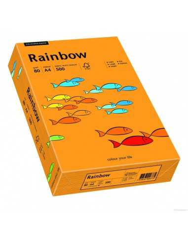 Papier coloré orange 160g Rainbow - 250 feuilles A4