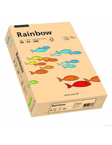 Papier coloré saumon 160g Rainbow - 250 feuilles A4