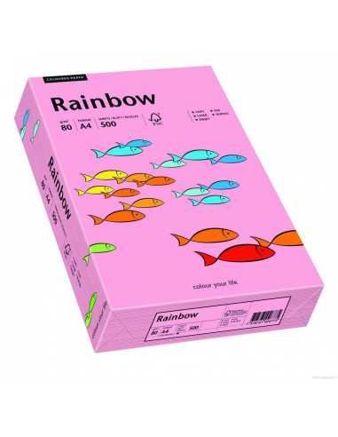 Papier coloré rose 160g Rainbow - 250 feuilles A4