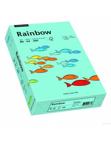 Papier coloré vert de mer 160g Rainbow - 250 feuilles A4