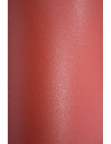 Papier métallisé rouge nacré 120g Aster Metalllic Ruby - 10 feuilles A4