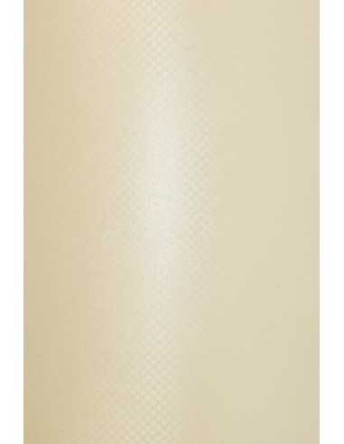 Papier métallisé crème nacré 250g Aster Metalllic Cream Dots - 10 feuilles A4