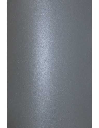 Papier métallisé gris nacré 280g Aster Metalllic Grey - 10 feuilles A4