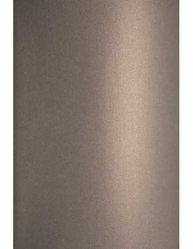 Papier métallisé gris nacré 120g Curious Metallics Chestnut - 10 feuilles A4