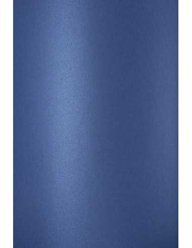 Papier métallisé bleu foncé nacré 300g Curious Metallics Electric Blue - 10 feuilles A4