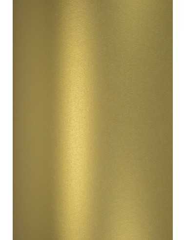 Papier métallisé doré nacré 120g Majestic Real Gold - 10 feuilles A4