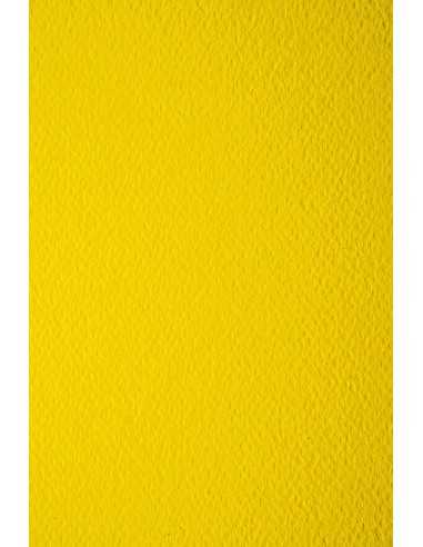 Papier coloré texturé jaune 220g Prisma Cedro - 10 feuilles A4