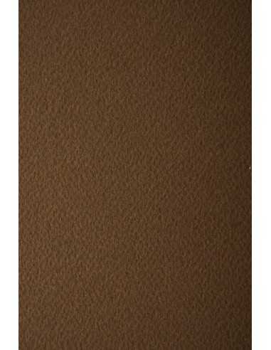 Papier coloré texturé marron foncé 220g Prisma Caffe - 10 feuilles A4