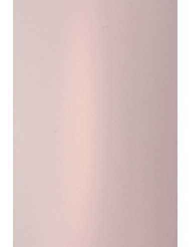 Papier métallisé rose doré nacré 125g Sirio Pearl Rose Gold - 10 feuilles A4