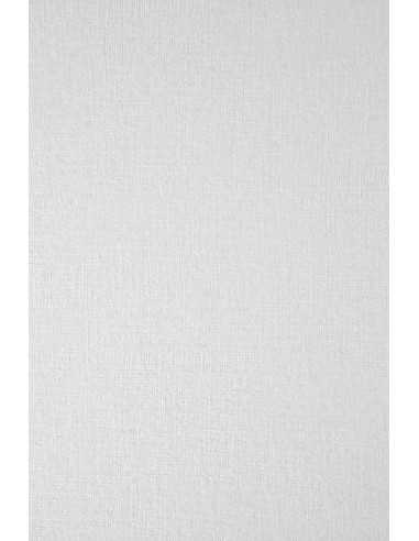 Papier décoratif texturé Elfenbens 185g Tissu Lin blanc em. 20A4