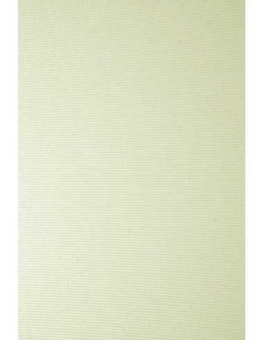 Papier texturé écru à rayures 246g Elfenbein Ribed Chamois - 100 feuilles A4