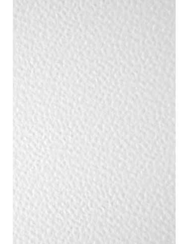 Papier texturé martelé blanc 246g Elfenbein Hamer White - 100 feuilles A4