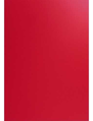 Papier coloré rouge 330g Plike Red - 10 feuilles A5