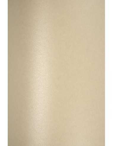 Papier décoratif métallisé perle Majestic 120g Sand beige em. 10A5