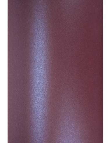 Papier décoratif métallisé perle Majestic 120g Night Club Purple sombre violet em. 10A5