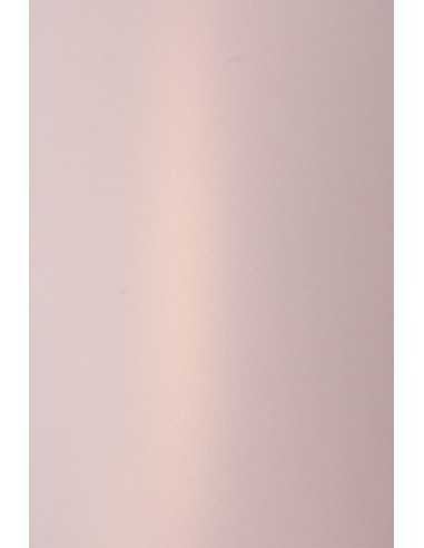 Papier métallisé rose doré nacré 125g Sirio Pearl Rose Gold - 10 feuilles A5