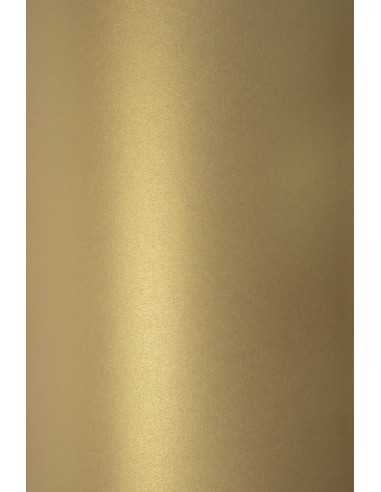 Papier métallisé doré nacré 125g Sirio Pearl Gold - 10 feuilles A5