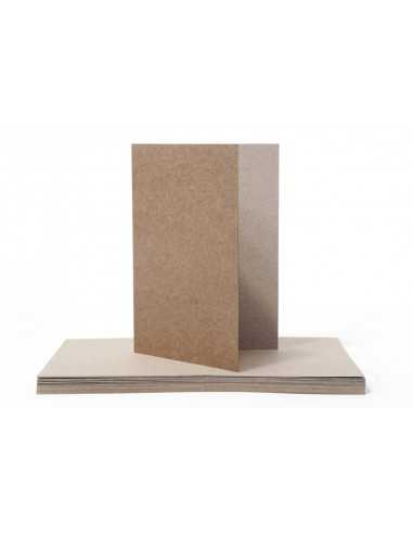 Papier rainuré écologique marron 250g Kraft EKO - 25 feuilles A5