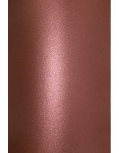 Papier métallisé bordeaux nacré 250g Aster Metalllic Dark Red (70x100cm)