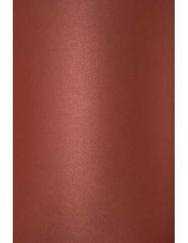 Papier métallisé bordeaux nacré 300g Curious Metallics Red Lacquer (70x100cm)