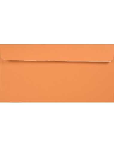 Enveloppe écologique colorée orange DL (11x22cm) bande adhésive Kreative Mandarin 120g