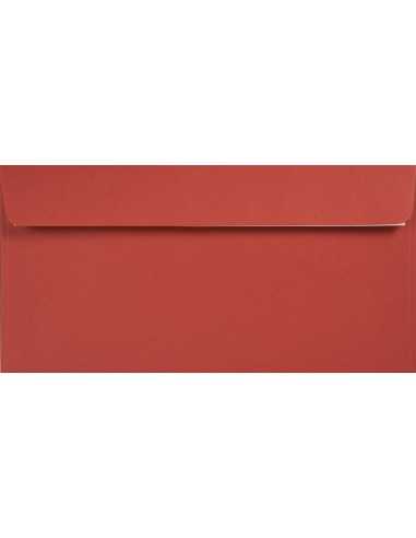 Enveloppe écologique colorée rouge DL (11x22cm) bande adhésive Kreative Ruby 120g